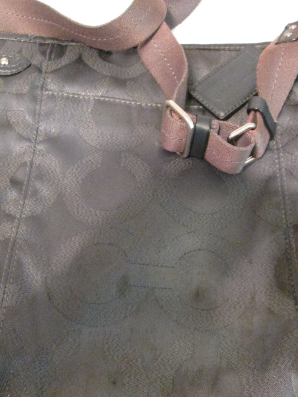 Authentic Coach Gray Crossbody Purse